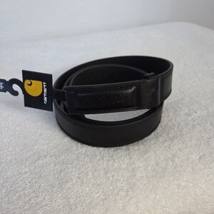 Carhartt Black Leather Belt Men's Size 44